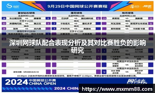 深圳网球队配合表现分析及其对比赛胜负的影响研究